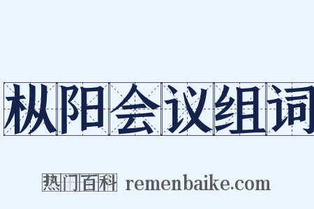 枞阳会议组词是什么意思的图片